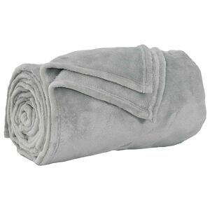 vidaXL Wohndecke Grau 240 x 270 cm 1.69 kg Fleece