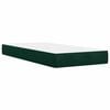 vidaXL Boxspringbett mit Matratze Dunkelgr&uuml;n 90x200 cm Samt