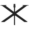 vidaXL Esstischbein in Spinnenform Schwarz 120x68x(72-73) cm Stahl