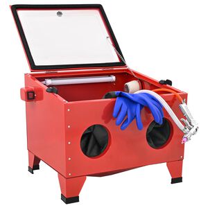 vidaXL Sandstrahlkabine 94,8 l, 125 PSI Kaltgewalzter Stahl