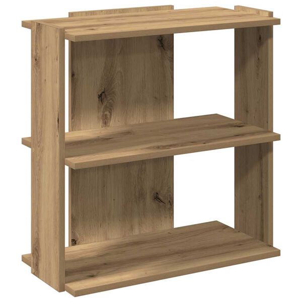 vidaXL B&uuml;cherregal 3 B&ouml;den Artisan-Eiche 60x30x60 cm Holzwerkstoff
