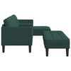 vidaXL Sofa Set mit Kissen 2 pcs Dunkelgr&uuml;n Polyester