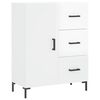vidaXL Sideboard Hochglanz-Wei&szlig; 69,5x34x90 cm Holzwerkstoff