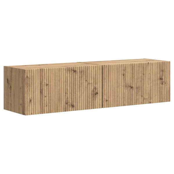 vidaXL TV-Wandschrank 2 pcs Kunsthandwerk Eiche 60 x 31 x 29,5 cm