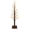 vidaXL Sternen-Weihnachtsbaum Braun 17 x 17 x 120 cm Kunststoff