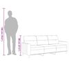 vidaXL 3-Sitzer-Sofa Weinrot 180 cm Stoff