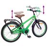 vidaXL Kinderfahrrad 20 Zoll f&uuml;r 6-11 Jahre alt Gr&uuml;n