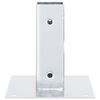 vidaXL Pfostenträger Quadratisch 4Stk. Silber 51x51mm Verzinkter Stahl