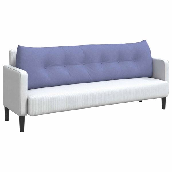 vidaXL R&uuml;cken Kissen Jeans blau 180 x 24 x 50 cm Stoff