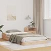 vidaXL Bettrahmen Braun 100 x 200 cm Massives Kiefernholz