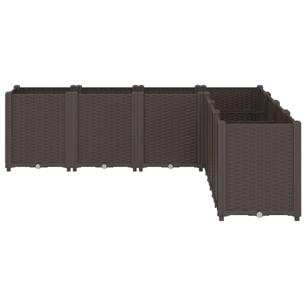 vidaXL Pflanzk&uuml;bel Braun 160x160x53 cm PP