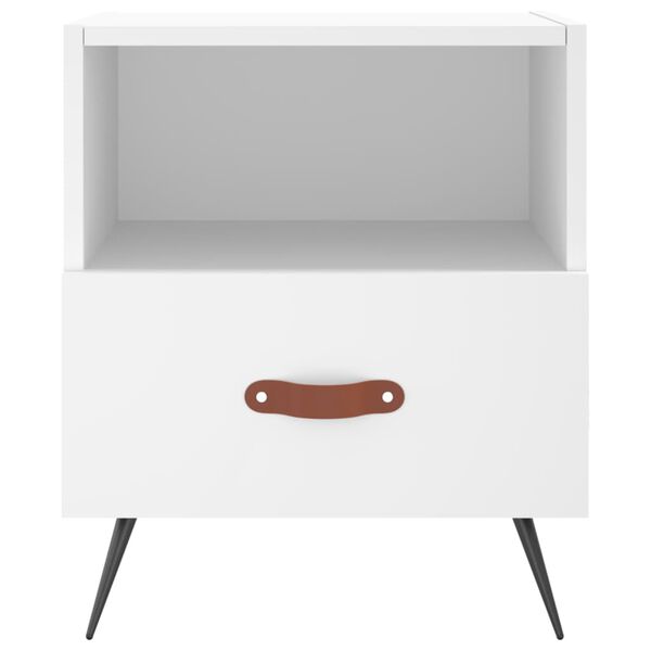 vidaXL Nachttisch Wei&szlig; 40x35x47,5 cm Holzwerkstoff