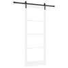 vidaXL Schiebet&uuml;r ORKDAL Wei&szlig; und Schwarz 93 x 232 cm