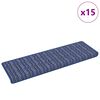 vidaXL Selbstklebende Treppenschoner 15 pcs Blau 65 x 21 x 4 cm