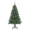 vidaXL K&uuml;nstlicher Weihnachtsbaum mit 150 LEDs mit St&auml;nder Gr&uuml;n 150 cm