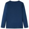 Kinder-Langarmshirt Marineblau 104