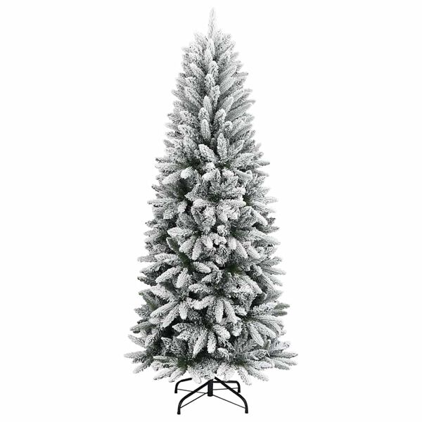 vidaXL K&uuml;nstlicher Weihnachtsbaum mit 300 LEDs mit St&auml;nder Wei&szlig; 210 cm