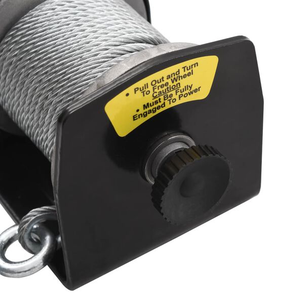 vidaXL 12 V Elektrische Seilwinde 907 kg Kabel-Fernbedienung