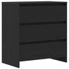 vidaXL Sideboard 2 pcs Schwarz 70 x 41 x 75 cm Holzwerkstoff