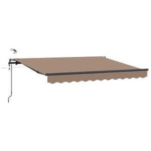 vidaXL Ausziehbare Markise Taupe 600 x 300 cm Polyester