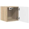 vidaXL TV-Wandschrank Wei&szlig; Sonoma-Eiche 30,5x30x30 cm