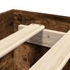 vidaXL Bettgestell ohne Matratze R&auml;uchereiche 140x190 cm Holzwerkstoff