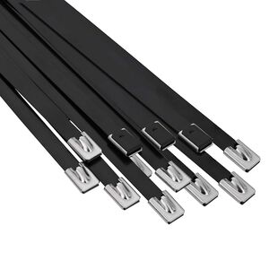 vidaXL Kabelbinder 12 stk. 7,9 x 800 mm Schwarz