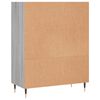 vidaXL Bücherregal Grau Sonoma 69,5x32,5x90 cm Holzwerkstoff