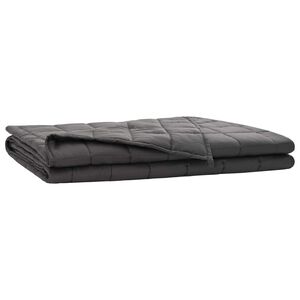 vidaXL Gewichtsdecke Anthrazit 220 x 230 cm 11 kg 100% Baumwolle 205T