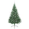 vidaXL K&uuml;nstlicher vorbeleuchteter Weihnachtsbaum Gr&uuml;n 240 cm PVC
