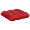 vidaXL Sitzkissen 4 pcs Rot 40 x 40 x 12 cm Stoff