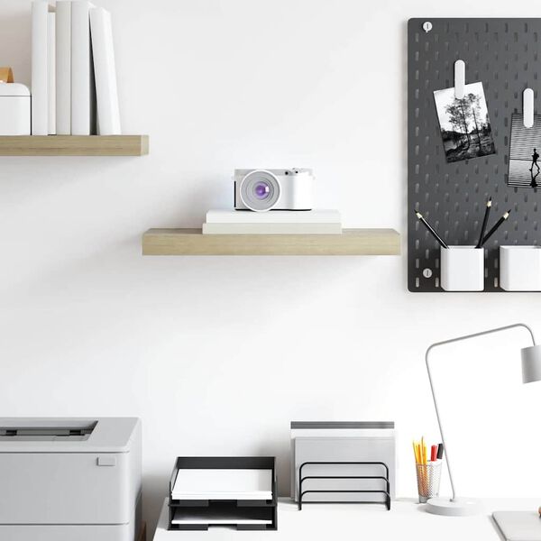 vidaXL Schwebendes Wandregal Eichefarben 50x23x3,8 cm MDF