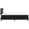 vidaXL Boxspringbett mit Matratze Schwarz 120 x 190 cm Kunstleder