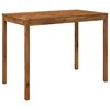 vidaXL Gartenbar-Tisch Natur 141 x 80,5 x 105 cm Massivholz Akazie