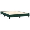 vidaXL Boxspringbett mit Matratze Dunkelgr&uuml;n 140x190 cm Samt