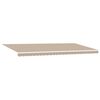 vidaXL Einziehbare Markise Beige 600 x 350 cm Polyester und Metall