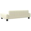 vidaXL Hundebett Creme 90x53x30 cm Kunstleder