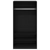 vidaXL Kleiderschrank mit Regal Schwarz Eichen-Optik 100 x 50 x 200 cm