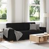 vidaXL 3-Sitzer-Sofa Schwarz 220x78x84 cm Stoff