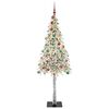 vidaXL Weihnachtsbaum mit 300 LEDs Wei&szlig; 210 cm PE und Stahl