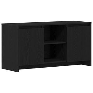 vidaXL TV-Schr&auml;nk 102 x 37,5 x 52,5 cm Schwarz Eichen-Optik