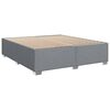 vidaXL Boxspringbett mit Matratze Hellgrau 180x200 cm Stoff