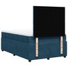 vidaXL Boxspringbett mit Matratze Blau 120x200 cm Samt