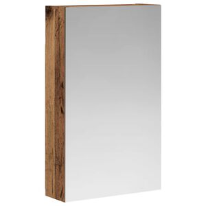 vidaXL Badezimmerspiegelschrank Altholz 30 x 10,5 x 50 cm