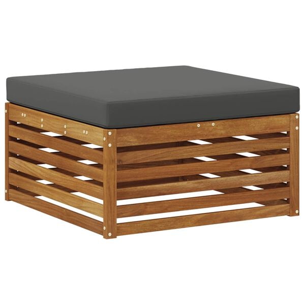 vidaXL Outdoor-Sofagarnitur mit Kissen 6 pcs Natur und Anthrazit