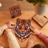UNIDRAGON 273-tlg. Holzpuzzle Lovely Tiger King Size 30x38 cm