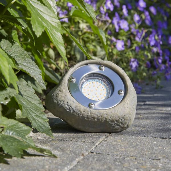 Luxform LED-Gartenleuchte Tatra Steingrau