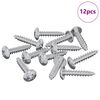 vidaXL Holzschrauben 12 pcs Silber M3,5 x 20 mm Stahl