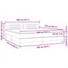 vidaXL Boxspringbett mit Matratze Rosa 200x210 cm Samt