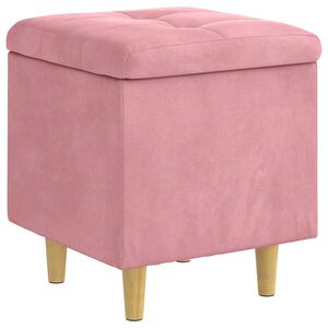 vidaXL Ottoman mit Stauraum Rosa 40 x 40 x 45 cm Samt